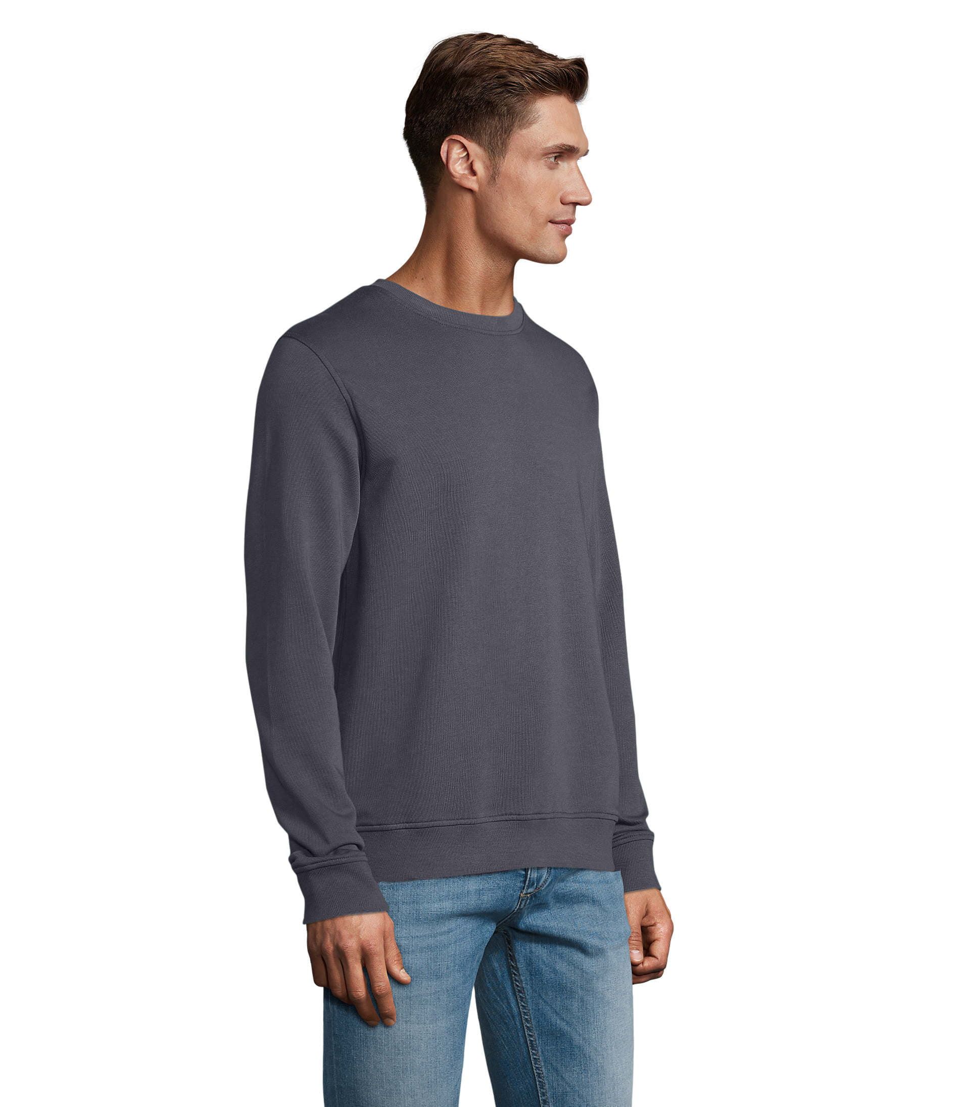 Толстовка свитшот унисекс COMET 280 из органического хлопка, черный, 2XL - фото 13