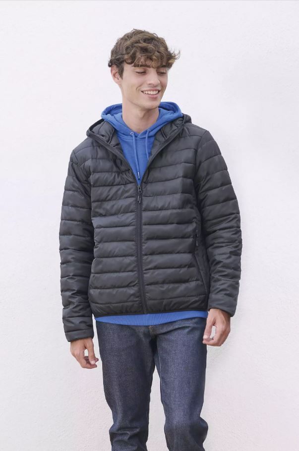 Куртка мужская STREAM HOODED 280 Т черный S - фото 3