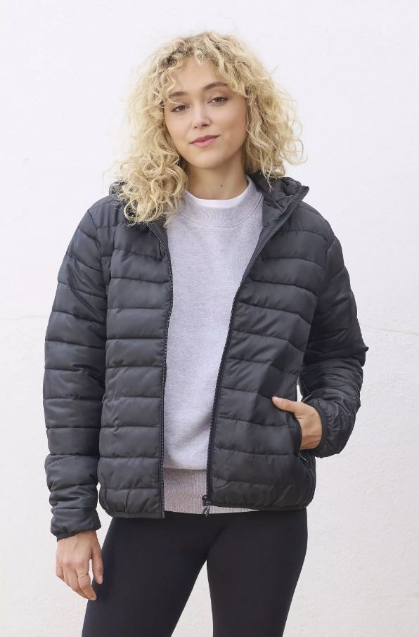 Куртка женская STREAM HOODED 280 Т черный S - фото 11