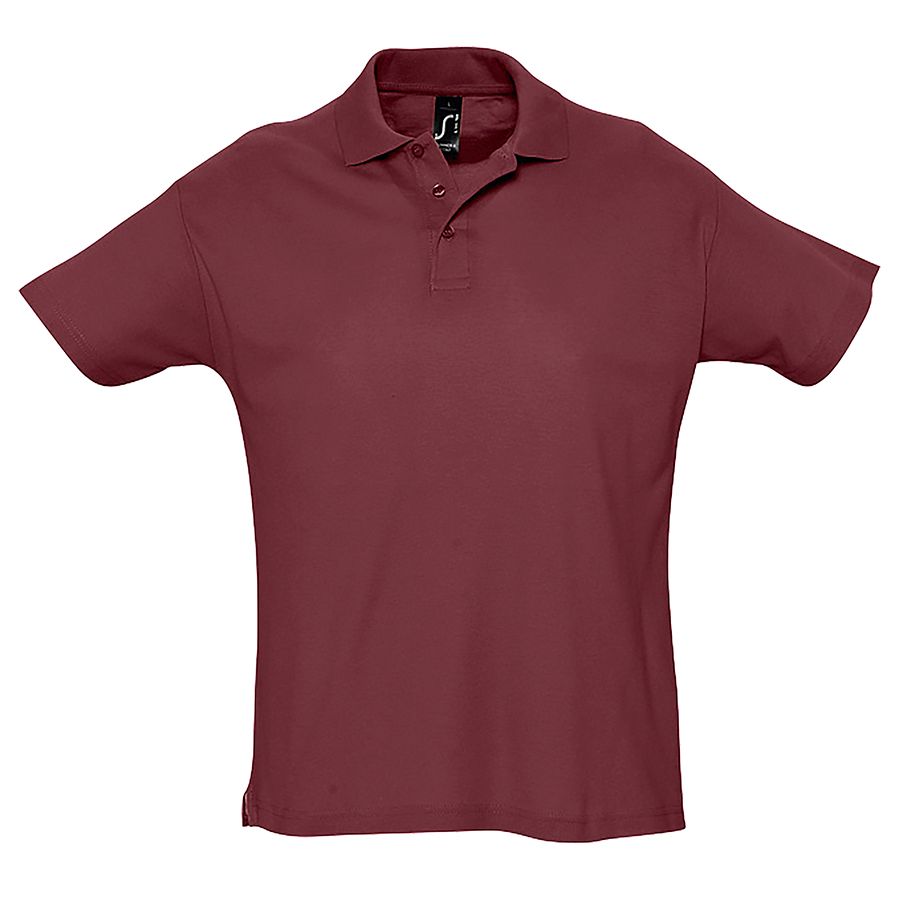 Рубашка поло мужская SUMMER II 170 бордовый M - фото 1