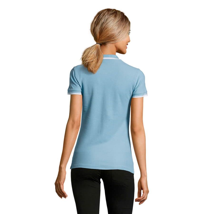 Поло женское PRACTICE WOMEN 270 голубой белый L - фото 3