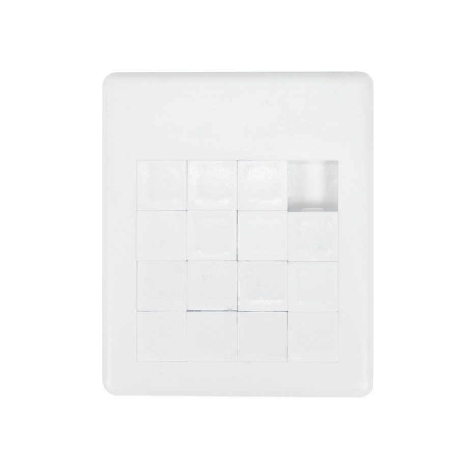 Игра Пятнашки 16+; 9х7,6х0,6 см; пластик; тампопечать белый