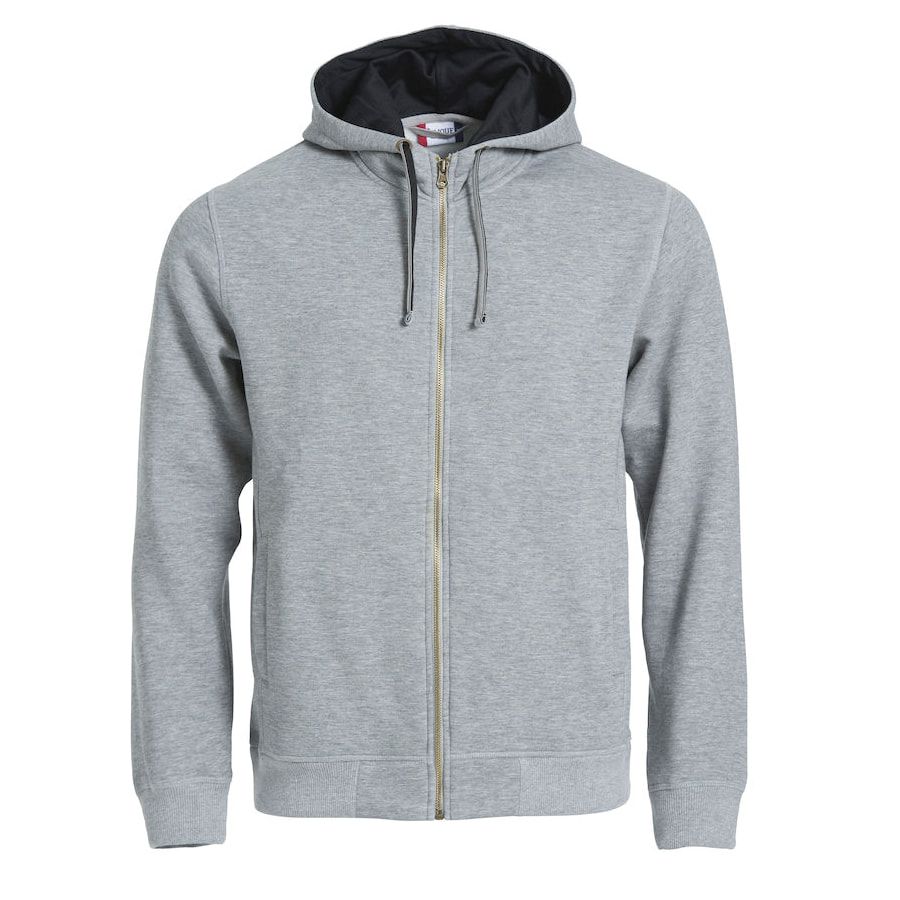 Толстовка мужская CLASSIC HOODY FULL ZIP 300 серый меланж L