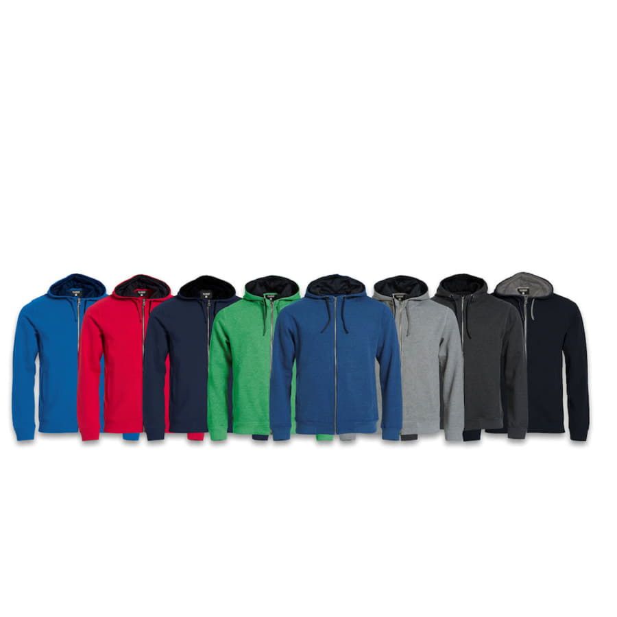 Толстовка мужская CLASSIC HOODY FULL ZIP 300 серый меланж S - фото 8
