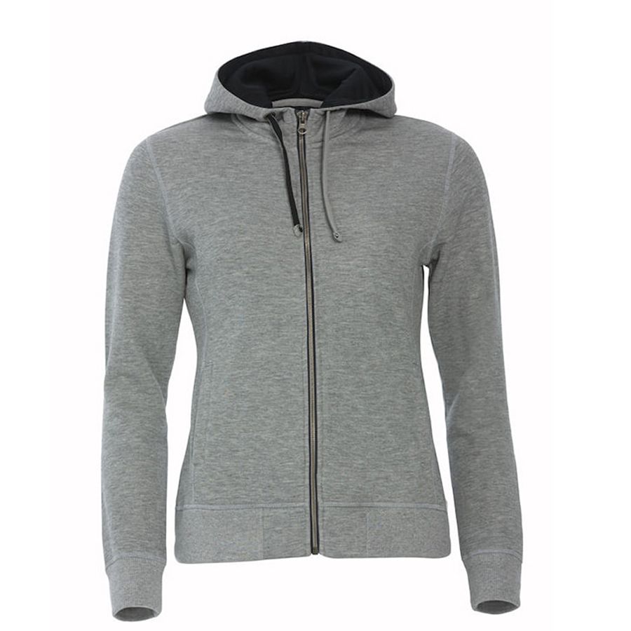 Толстовка женская CLASSIC HOODY FULL ZIP 300 серый меланж XXL