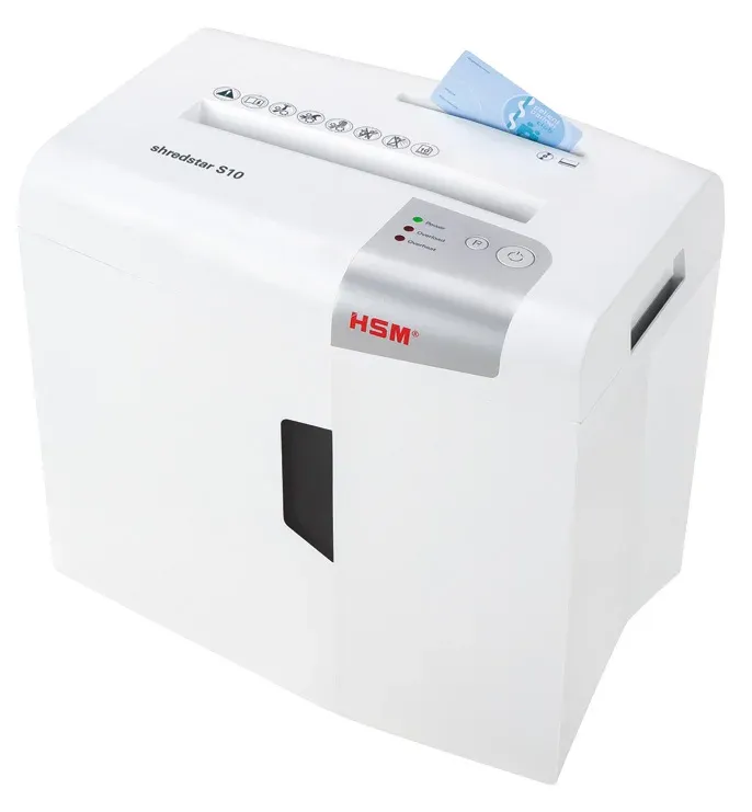 Шредер HSM ShredStar S10-6 секр.Р-2 ленты 12лист. 18лтр. скрепки скобы пл.карты CD - фото 3