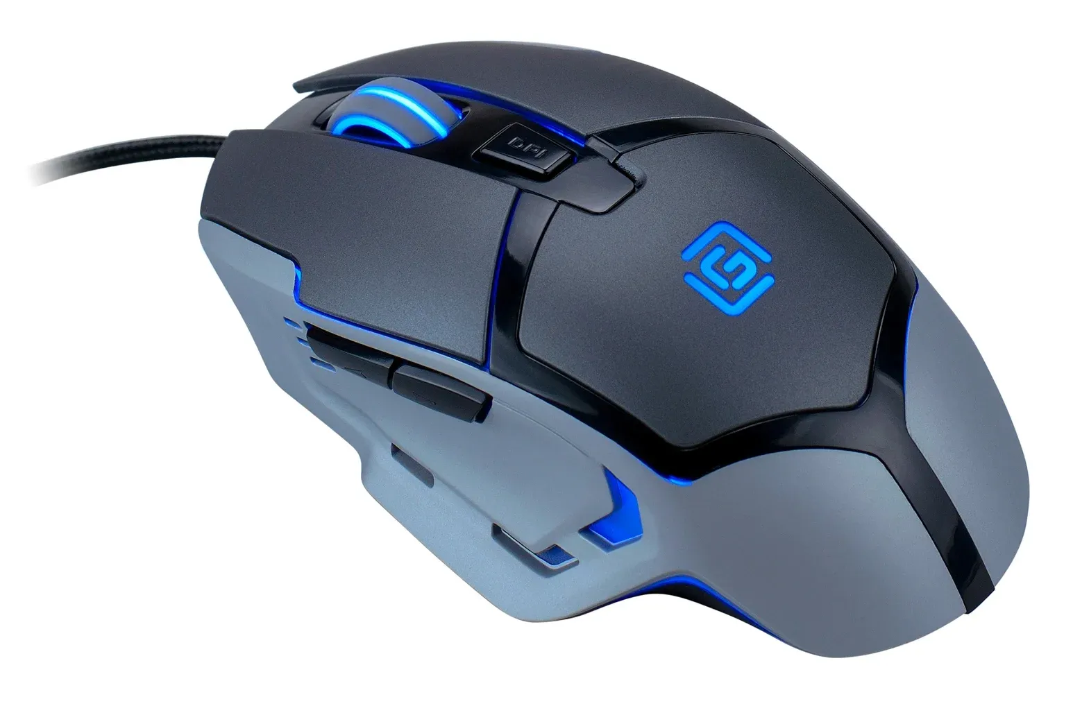 Мышь Оклик 915G HELLWISH V2 черный/серый оптическая 4800dpi USB 6but 1003993 - фото 2
