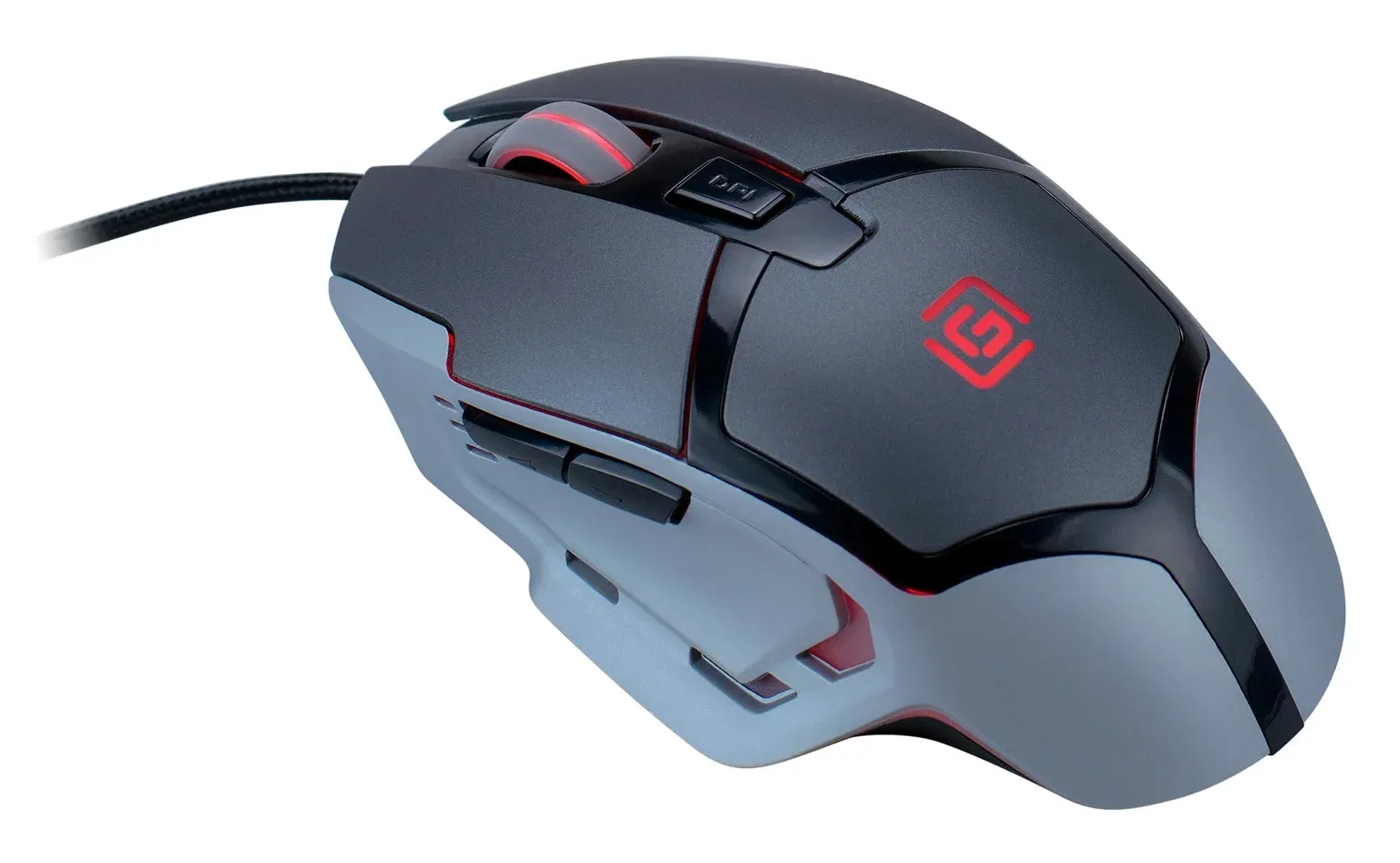 Мышь Оклик 915G HELLWISH V2 черный/серый оптическая 4800dpi USB 6but 1003993 - фото 3