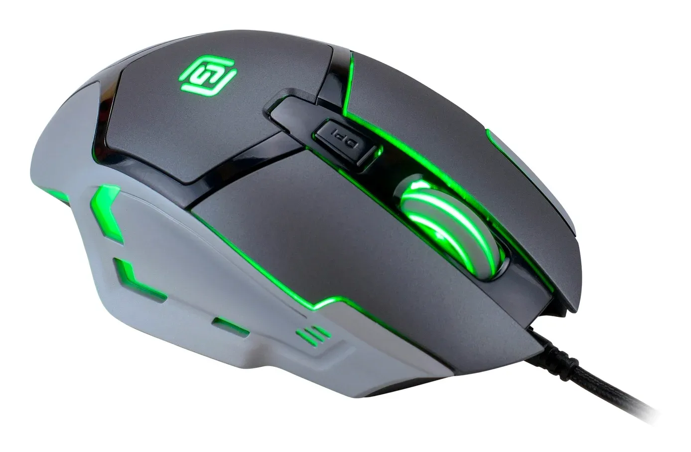 Мышь Оклик 915G HELLWISH V2 черный/серый оптическая 4800dpi USB 6but 1003993 - фото 6