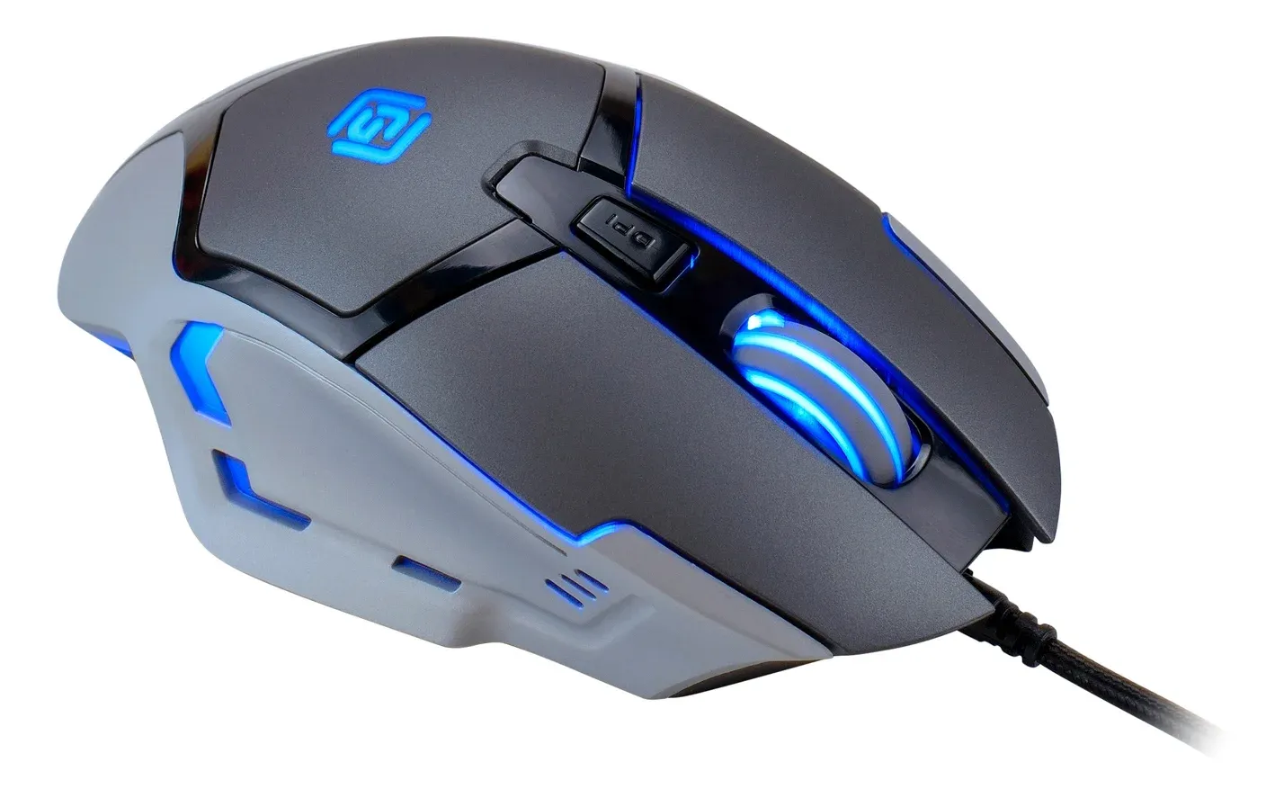 Мышь Оклик 915G HELLWISH V2 черный/серый оптическая 4800dpi USB 6but 1003993 - фото 7