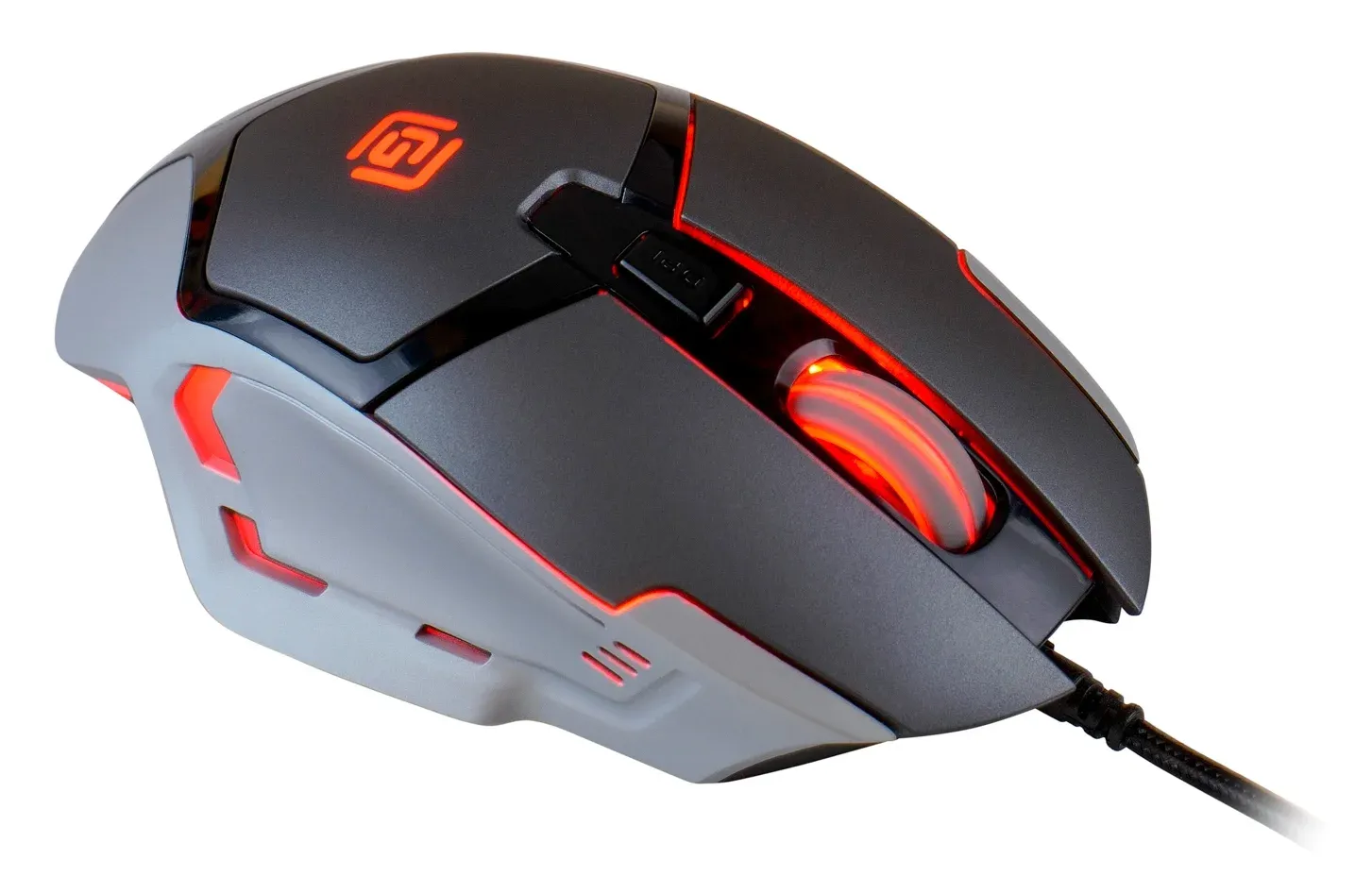 Мышь Оклик 915G HELLWISH V2 черный/серый оптическая 4800dpi USB 6but 1003993 - фото 8