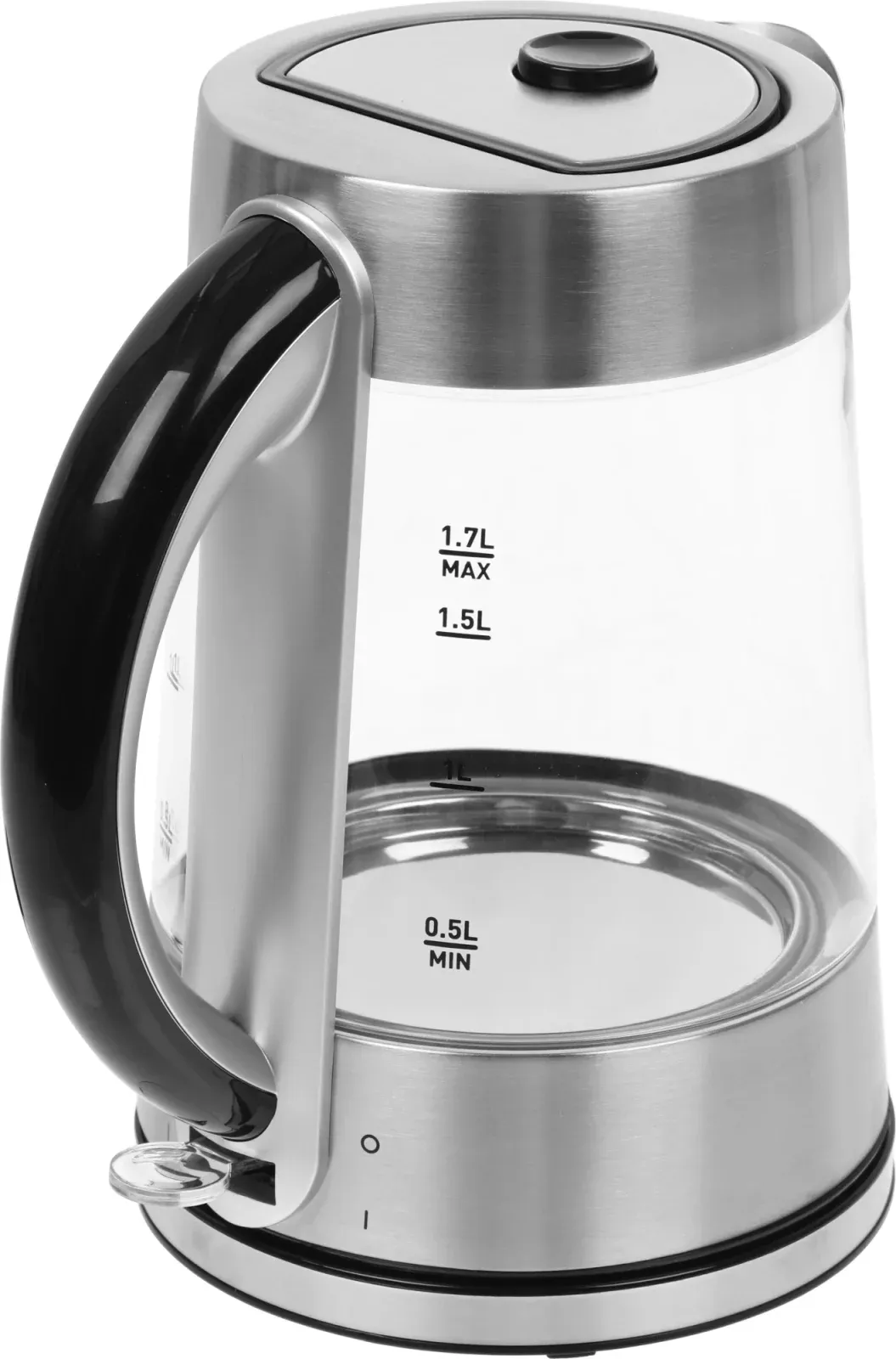 Чайник электрический Tefal KI760D30 1.7л. 2400Вт серебристый корпус: стекло/металл/пластик 8010000023 - фото 8