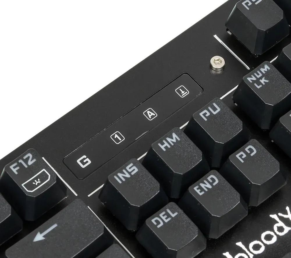 Клавиатура A4Tech B975 механическая черный USB Multimedia for gamer LED подставка для запястий кабель 1.8м - фото 8
