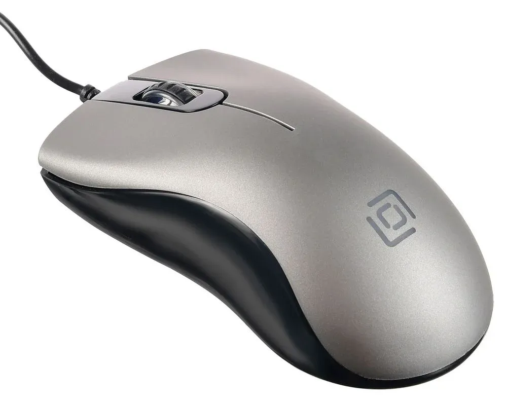 Мышь Оклик 375M серый/черный оптическая 1600dpi USB 3but 1012669 - фото 5