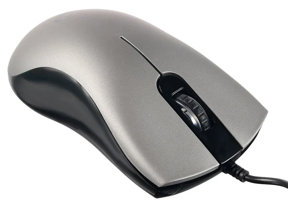 Мышь Оклик 375M серый/черный оптическая 1600dpi USB 3but 1012669 - фото 6