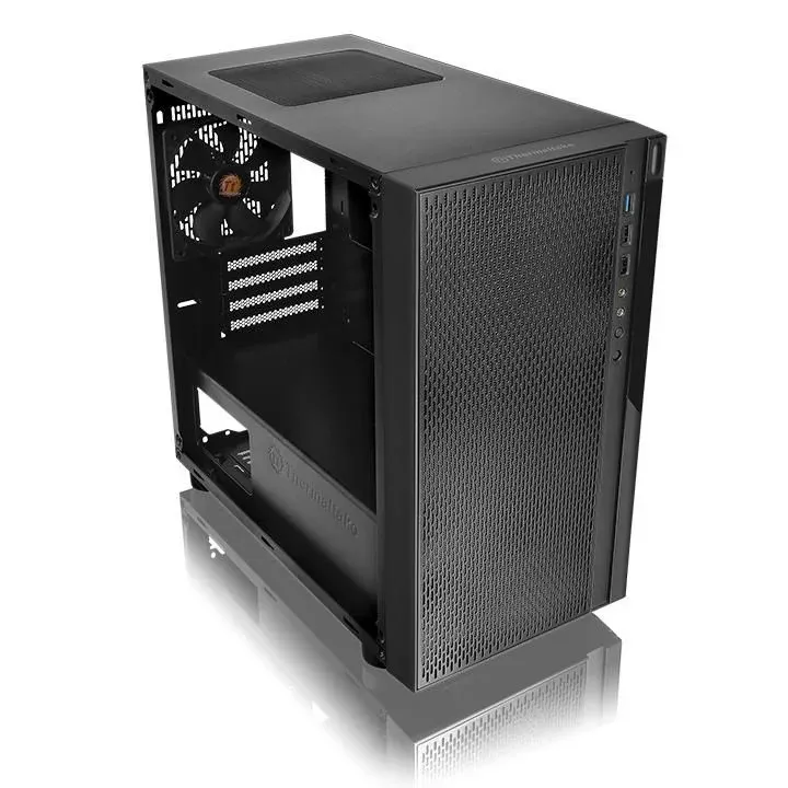 Корпус Thermaltake Versa H18 Window черный без БП mATX 4x120mm 3x140mm 2xUSB2.0 1xUSB3.0 audio bott PSU - фото 4