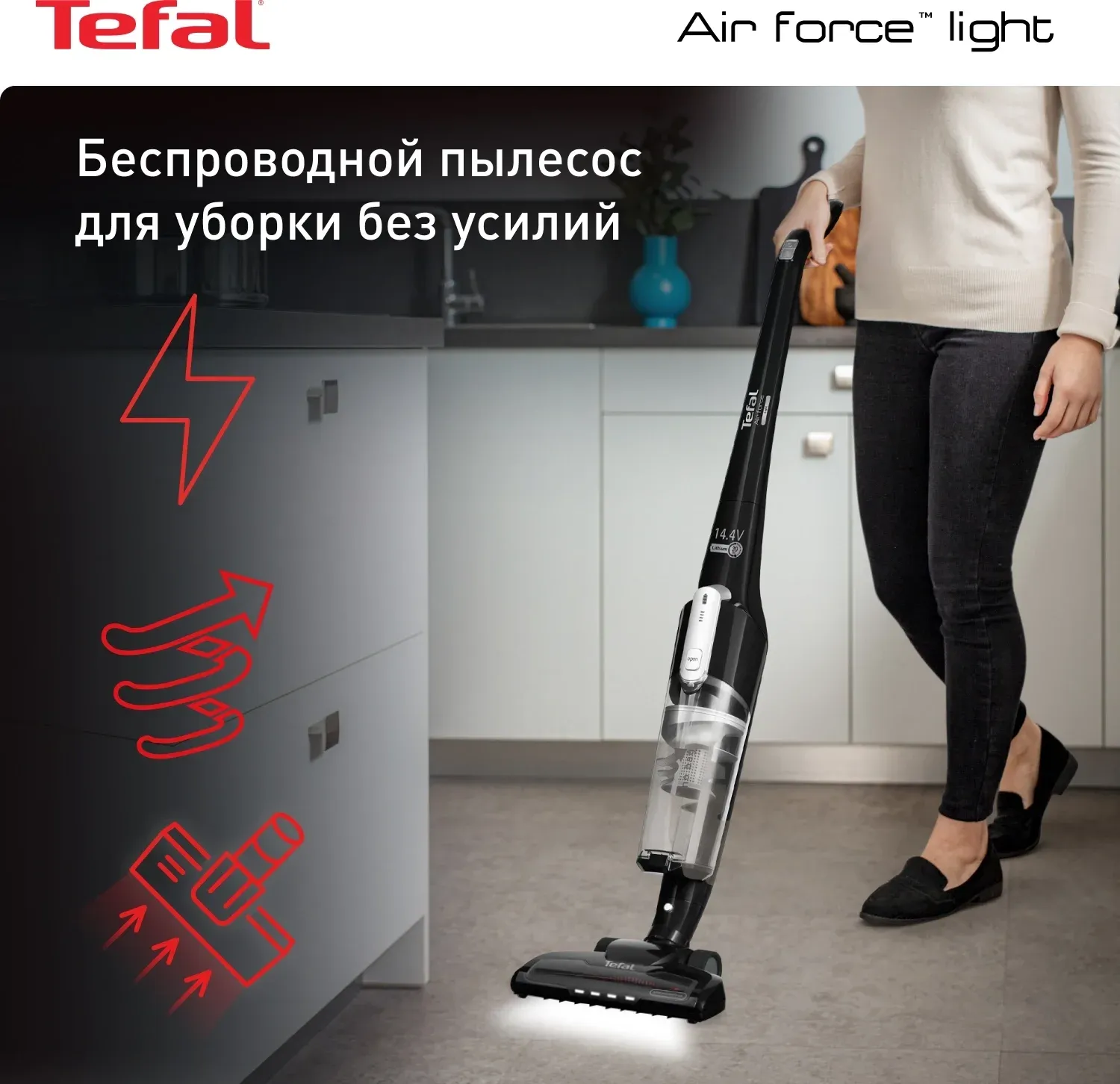 Пылесосы TEFAL TY6545RH черный - фото 1