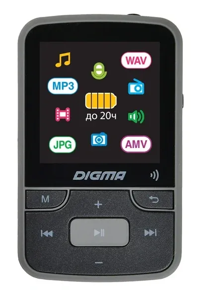 Плеер Hi-Fi Flash Digma Z4 BT 16Gb черный/1.5/FM/microSDHC/clip