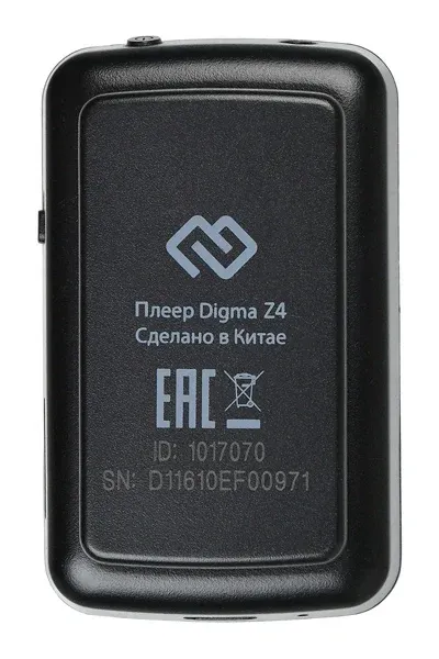 Плеер Hi-Fi Flash Digma Z4 BT 16Gb черный/1.5/FM/microSDHC/clip - фото 3