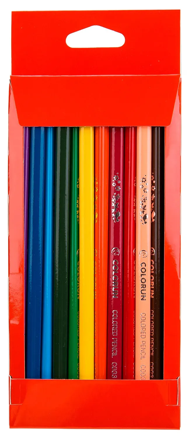 Карандаши цв. Deli EC00300 ColoRun трехгран. тополь 12цв. коробка/европод. - фото 6