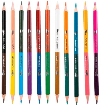 Карандаши цв. Deli EC00520 ColoRun двухцвет. липа 24цв. коробка/европод. 12шт - фото 7