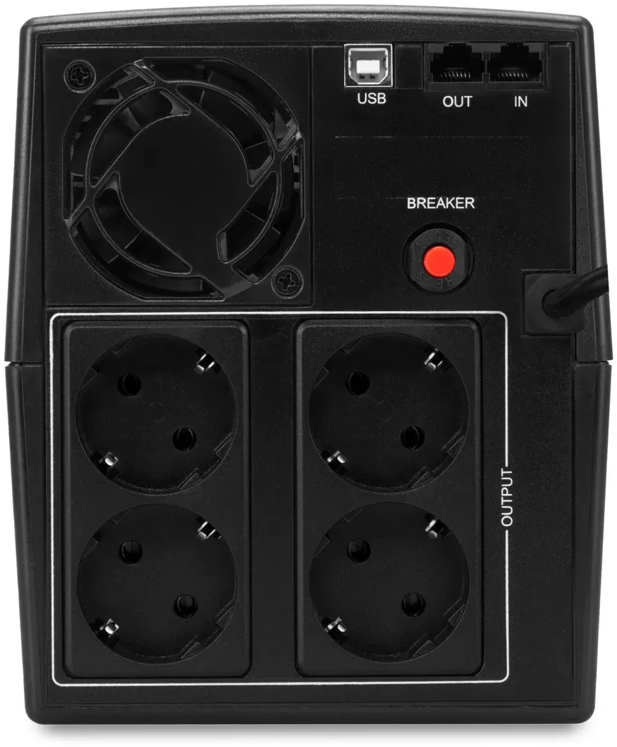 Источник бесперебойного питания Ippon Smart Power Pro II Euro 1200 720Вт 1200ВА черный - фото 4