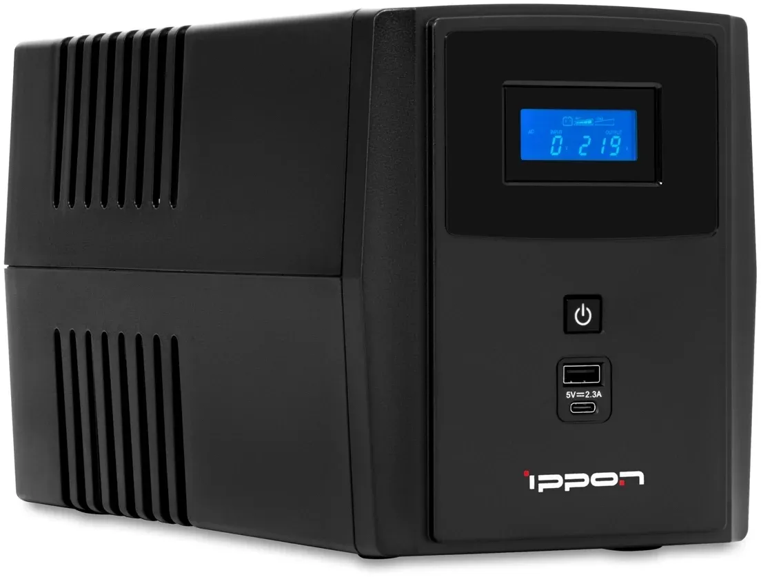 Источник бесперебойного питания Ippon Smart Power Pro II Euro 1600 960Вт 1600ВА черный - фото 3