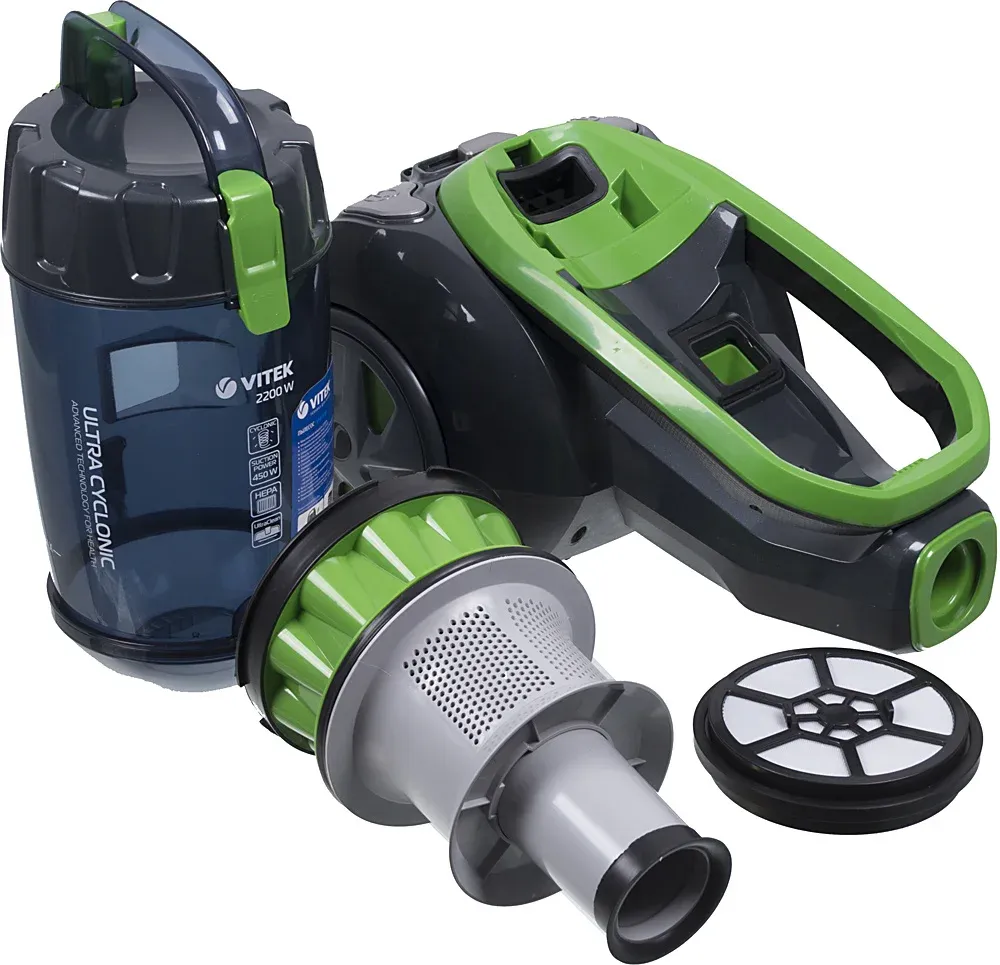 Пылесос Vitek VT-8130 BK 2200Вт зеленый/темно-синий - фото 8