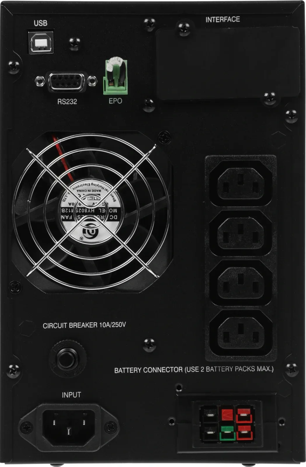 Источник бесперебойного питания Powercom Macan MAC-1000 1000Вт 1000ВА черный - фото 4