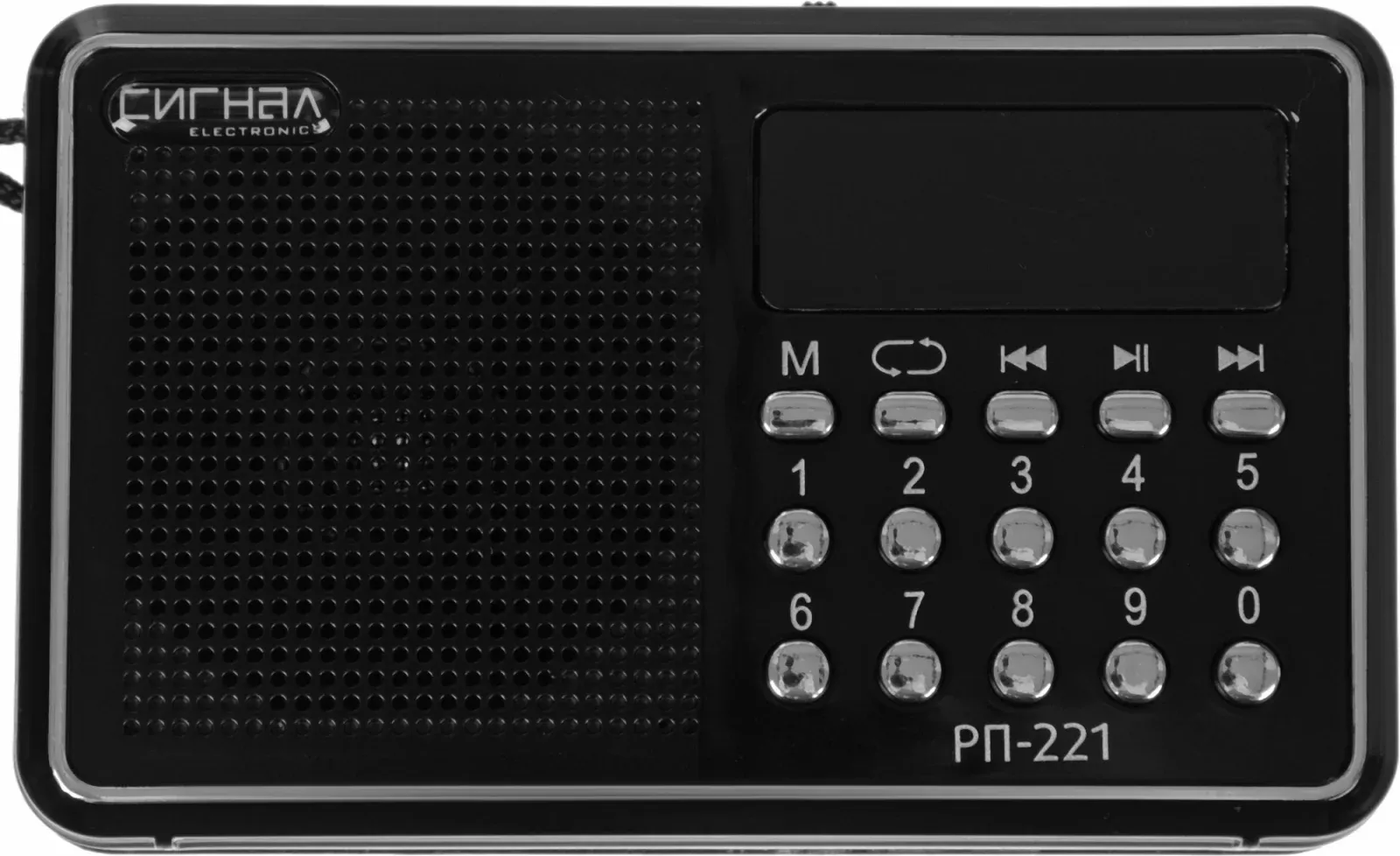 Радиоприемник портативный Сигнал РП-221 черный USB microSD - фото 5