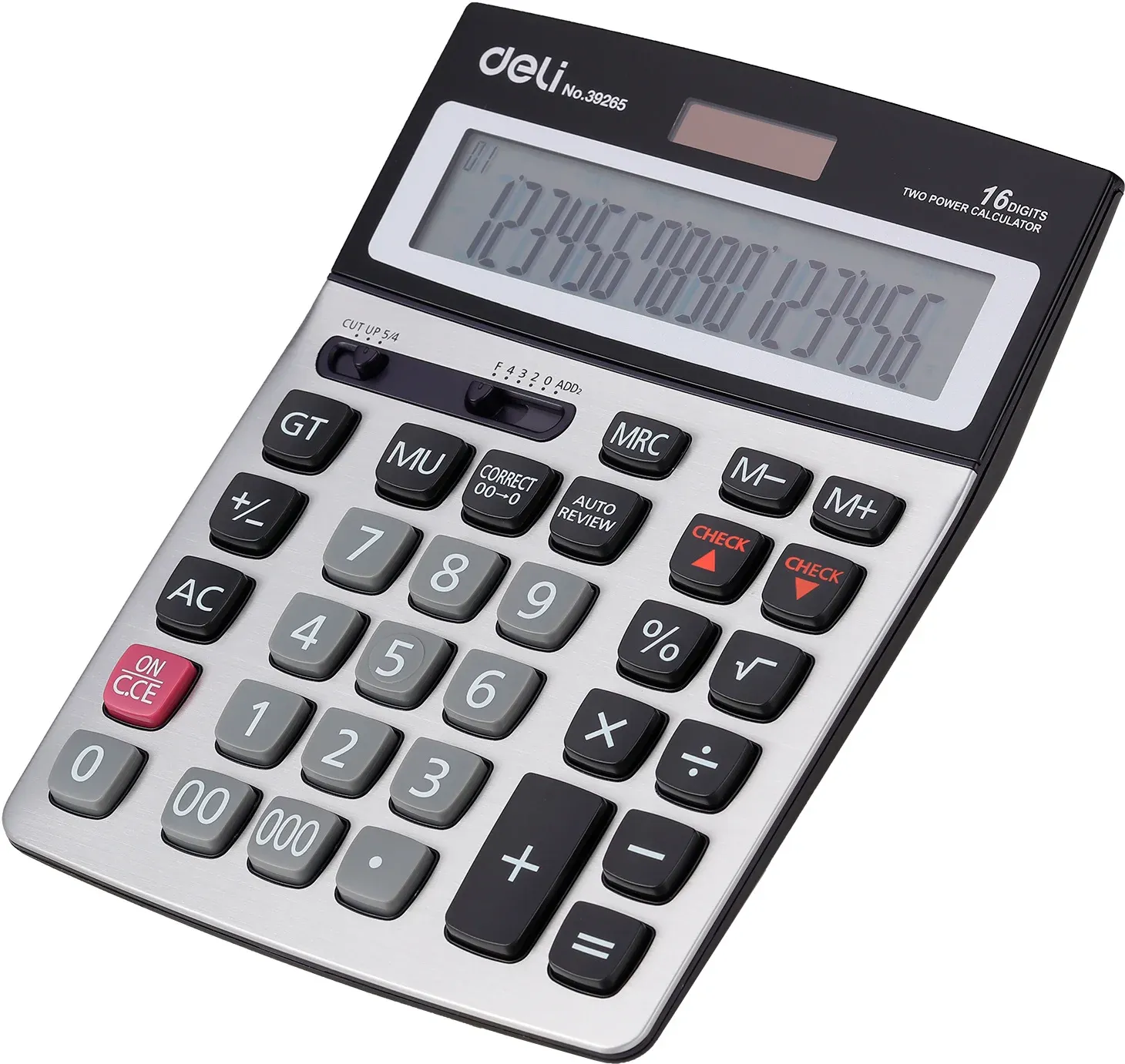 Калькуляторы DELI E39265 серый