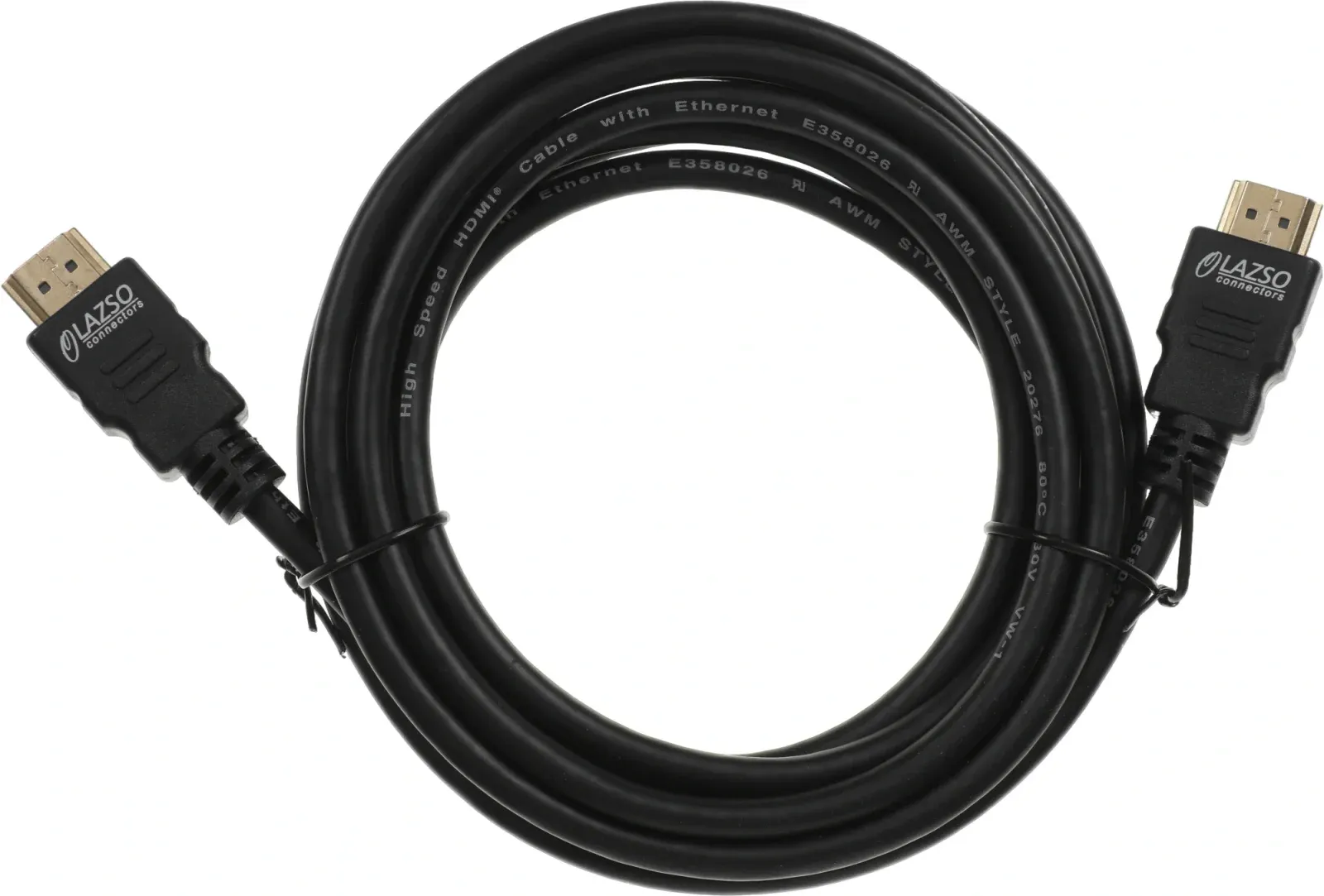 Кабель аудио-видео WH-111 HDMI m/HDMI m 3м. позолоч.конт. черный 9782 - фото 1