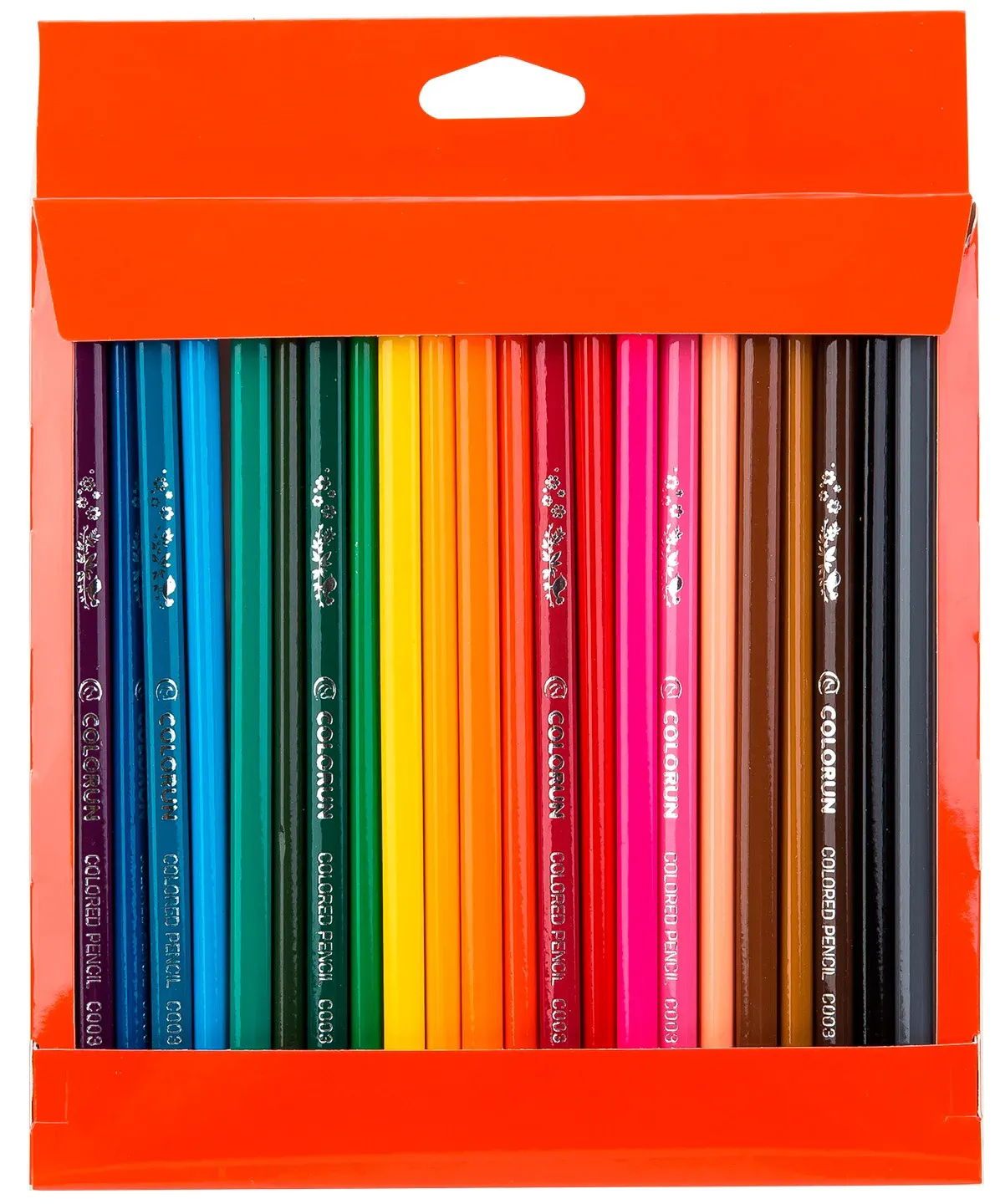 Карандаши цв. Deli EC00320 ColoRun трехгран. тополь 24цв. коробка/европод. 24шт - фото 5
