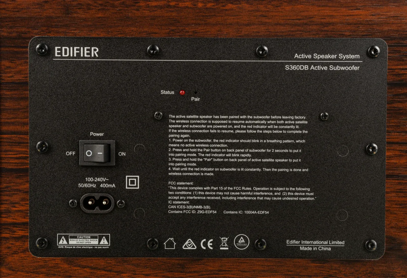 Колонки Edifier S360DB 2.1 коричневый 155Вт BT - фото 6
