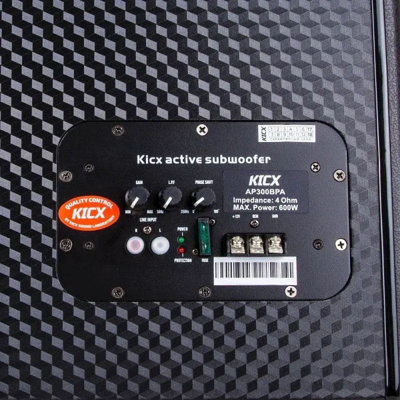 Сабвуфер автомобильный Kicx AP300BPA 300Вт активный 30см/12 - фото 2