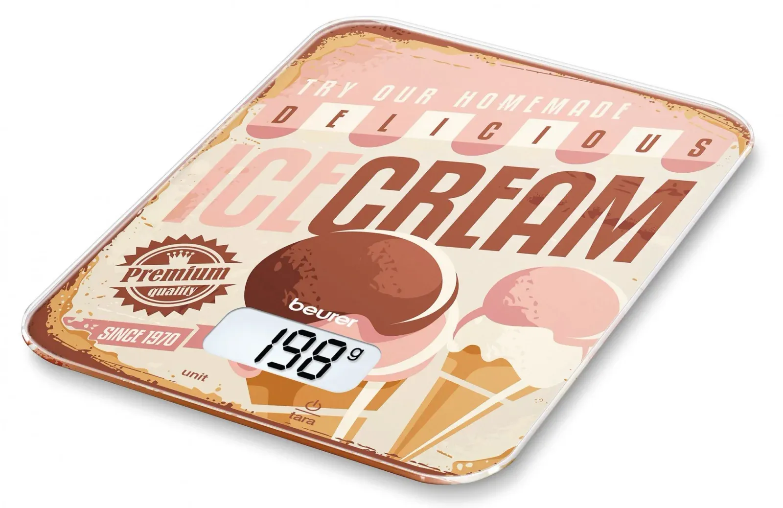 Кухонные весы BEURER KS19 Ice Cream рисунок