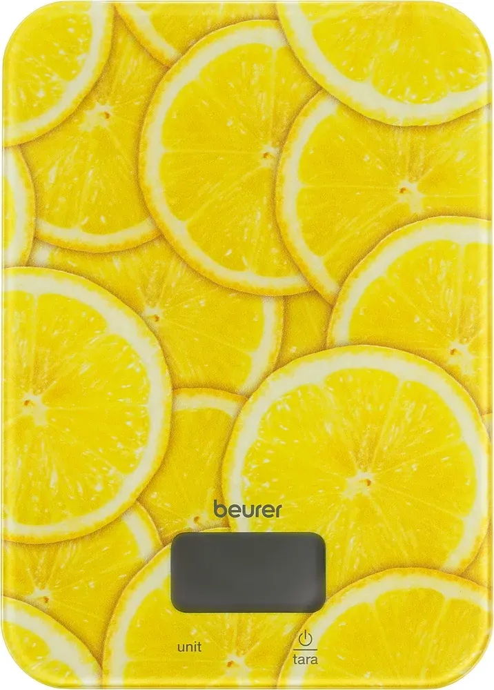 Весы кухонные электронные Beurer KS19 lemon макс.вес:5кг рисунок - фото 3