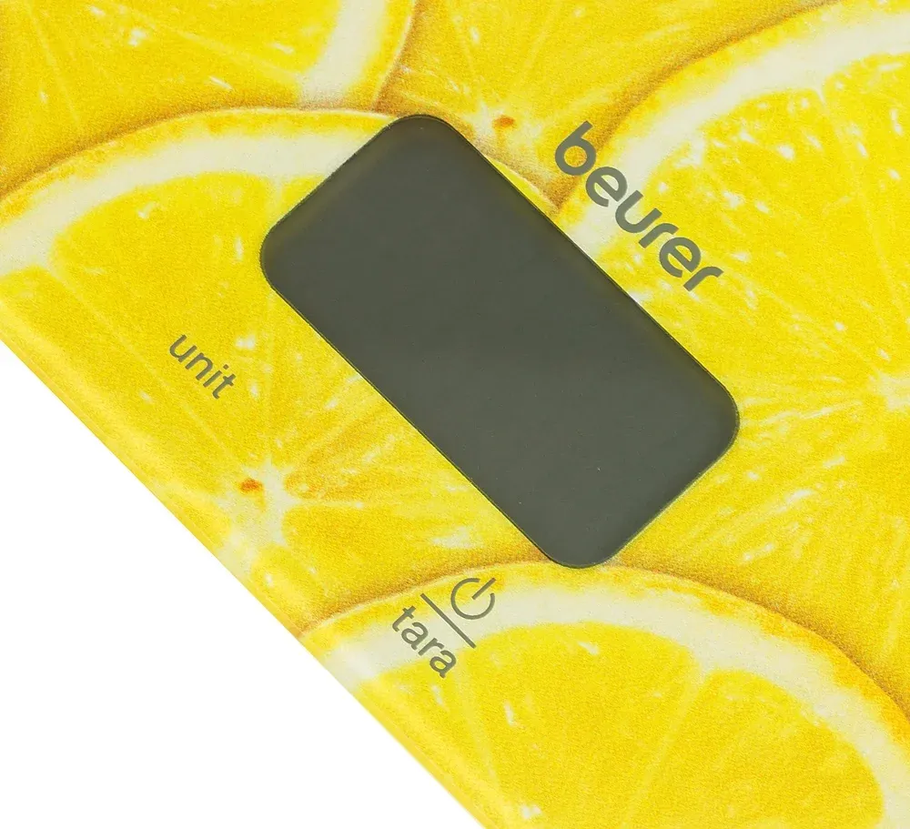 Весы кухонные электронные Beurer KS19 lemon макс.вес:5кг рисунок - фото 6