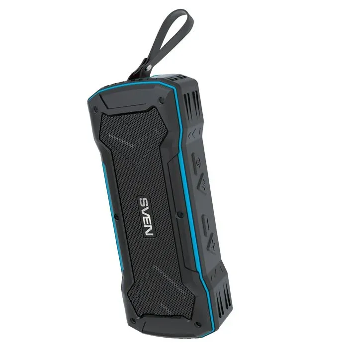 Колонка порт. Sven PS-220 черный/синий 10W 2.0 BT/3.5Jack/USB 10м 1200mAh SV-016470 - фото 4
