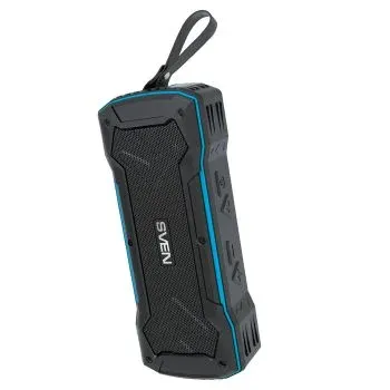 Колонка порт. Sven PS-220 черный/синий 10W 2.0 BT/3.5Jack/USB 10м 1200mAh SV-016470 - фото 5
