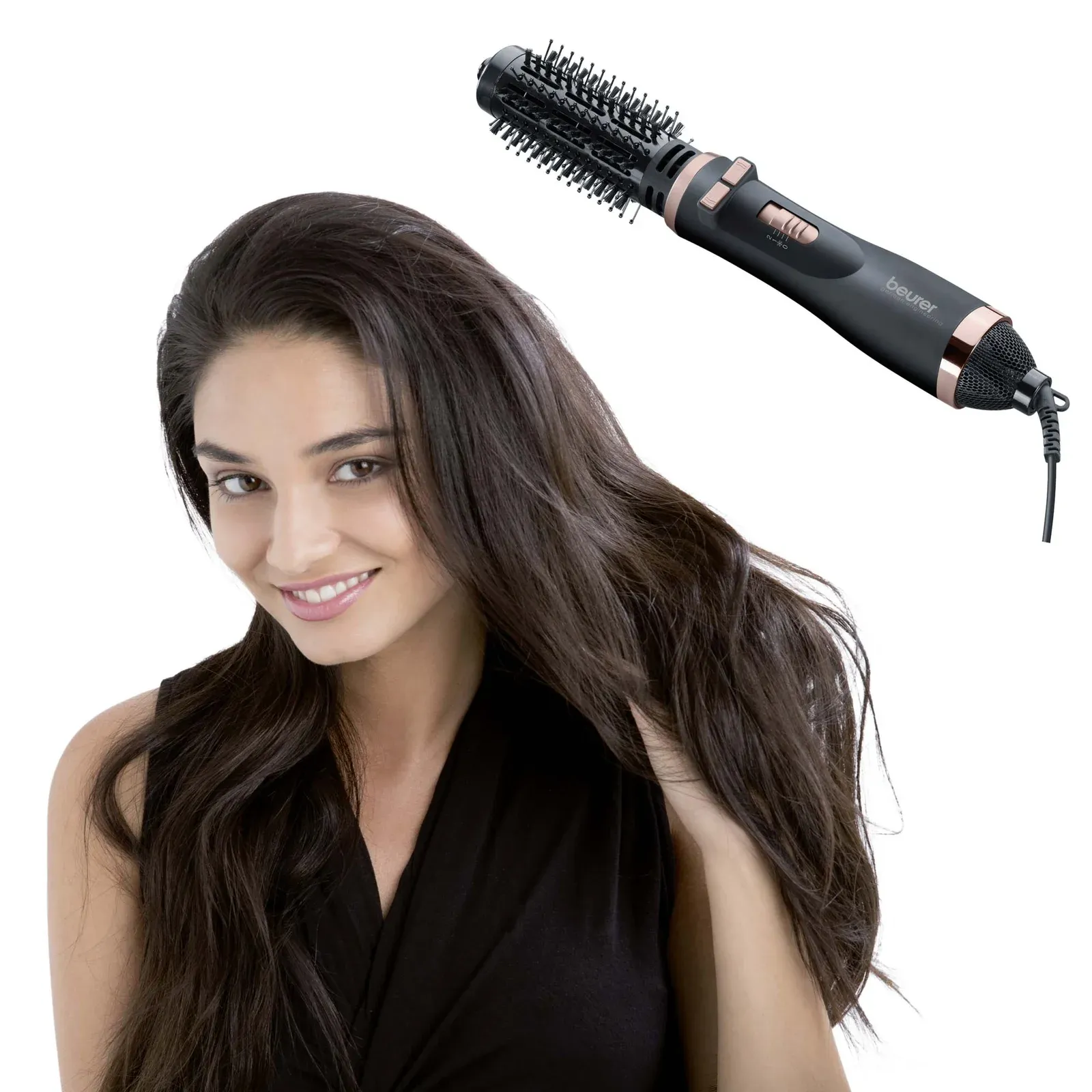 Фен-щетка Beurer HT80 1000Вт черный 591.19