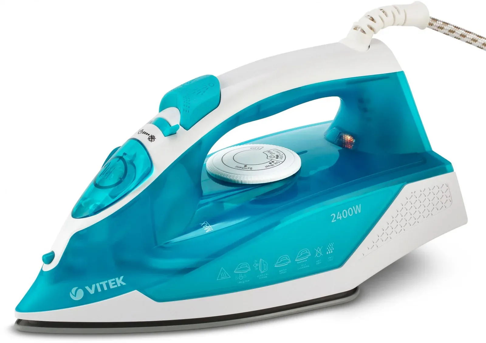 Утюг Vitek 8307-VT-01 2400Вт бирюзовый/белый - фото 4