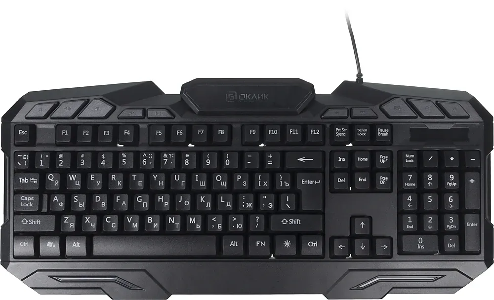 Клавиатура Оклик 700G Dynasty черный USB Multimedia for gamer LED 1061657 кабель 1.6м - фото 2