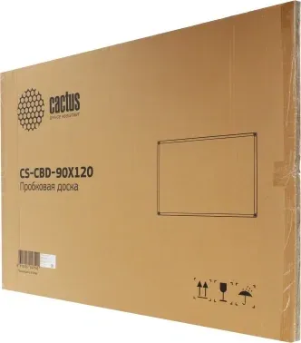 Доска пробковая Cactus CS-CBD-90X120 пробковая коричневый 90x120см алюминиевая рама пробка/алюминий - фото 8