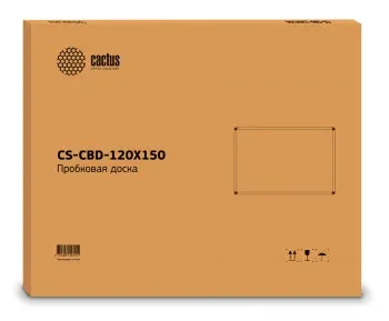 Доска пробковая Cactus CS-CBD-120X150 пробковая коричневый 120x150см алюминиевая рама пробка/алюминий - фото 4