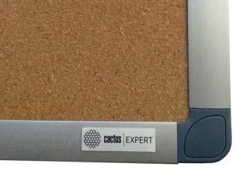 Доска пробковая Cactus CS-CBD-120X150 пробковая коричневый 120x150см алюминиевая рама пробка/алюминий - фото 5