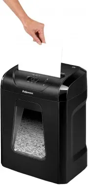 Шредер Fellowes PowerShred 12C секр.P-4 фрагменты 12лист. 18лтр. скобы пл.карты - фото 7