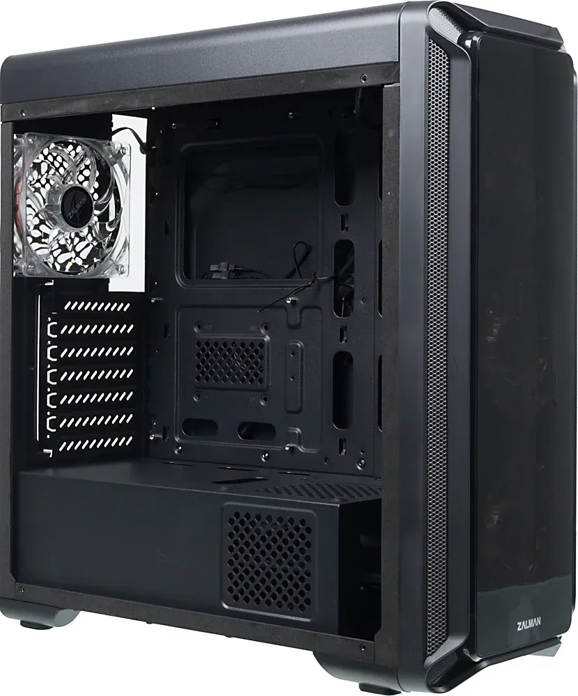 Корпус Zalman i3 edge черный без БП ATX 2x120mm 2xUSB2.0 1xUSB3.0 audio bott PSU - фото 3