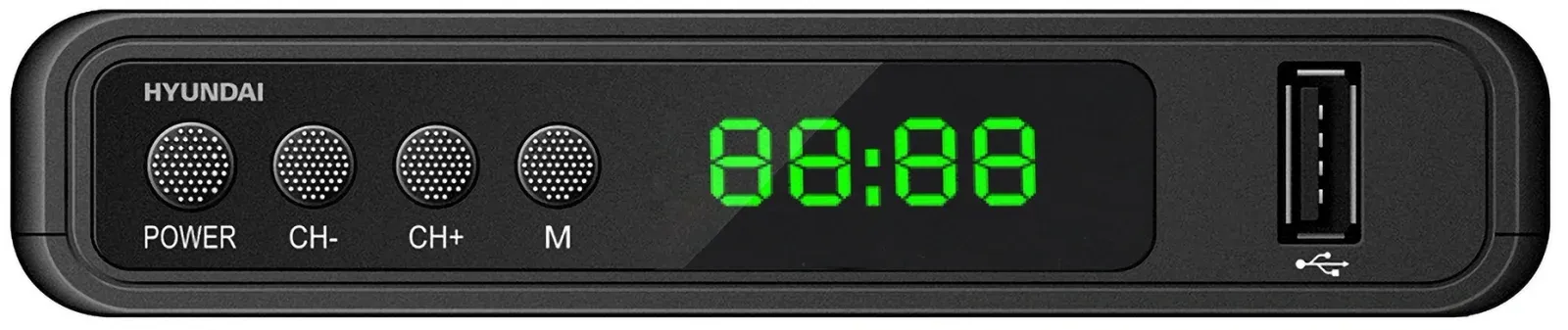 Ресивер DVB-T2 Hyundai H-DVB520 черный - фото 2