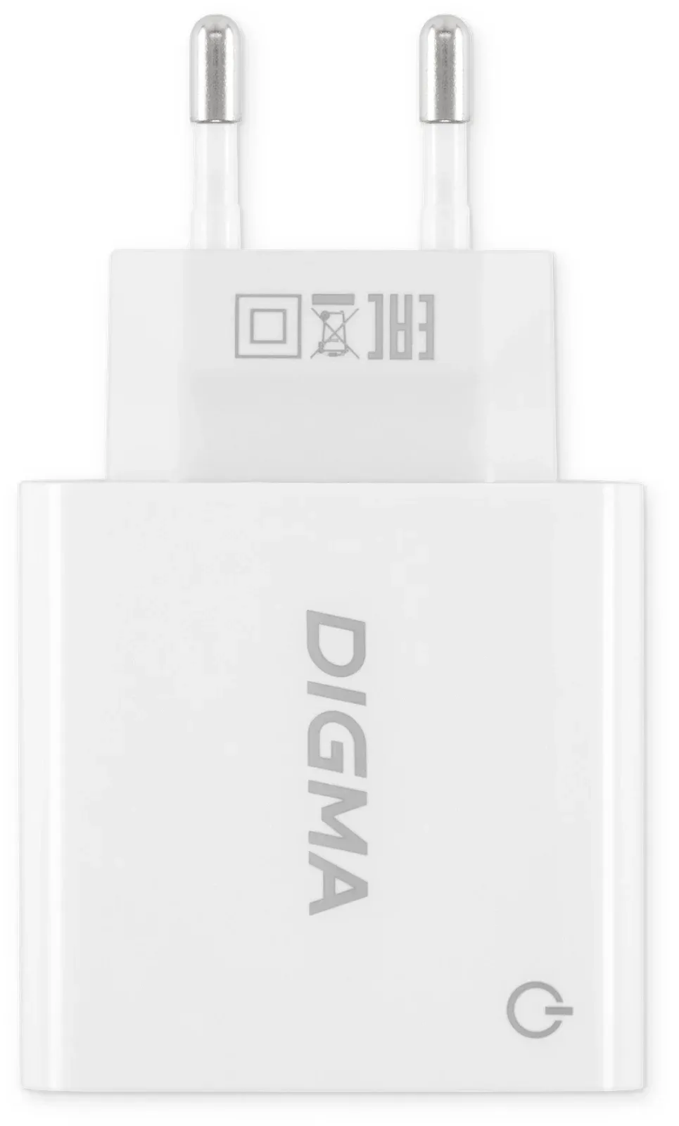 Сетевое зар./устр. Digma DGWC-2U-3A-WG 15.5W 3.1A+1A 2xUSB универсальное белый - фото 6